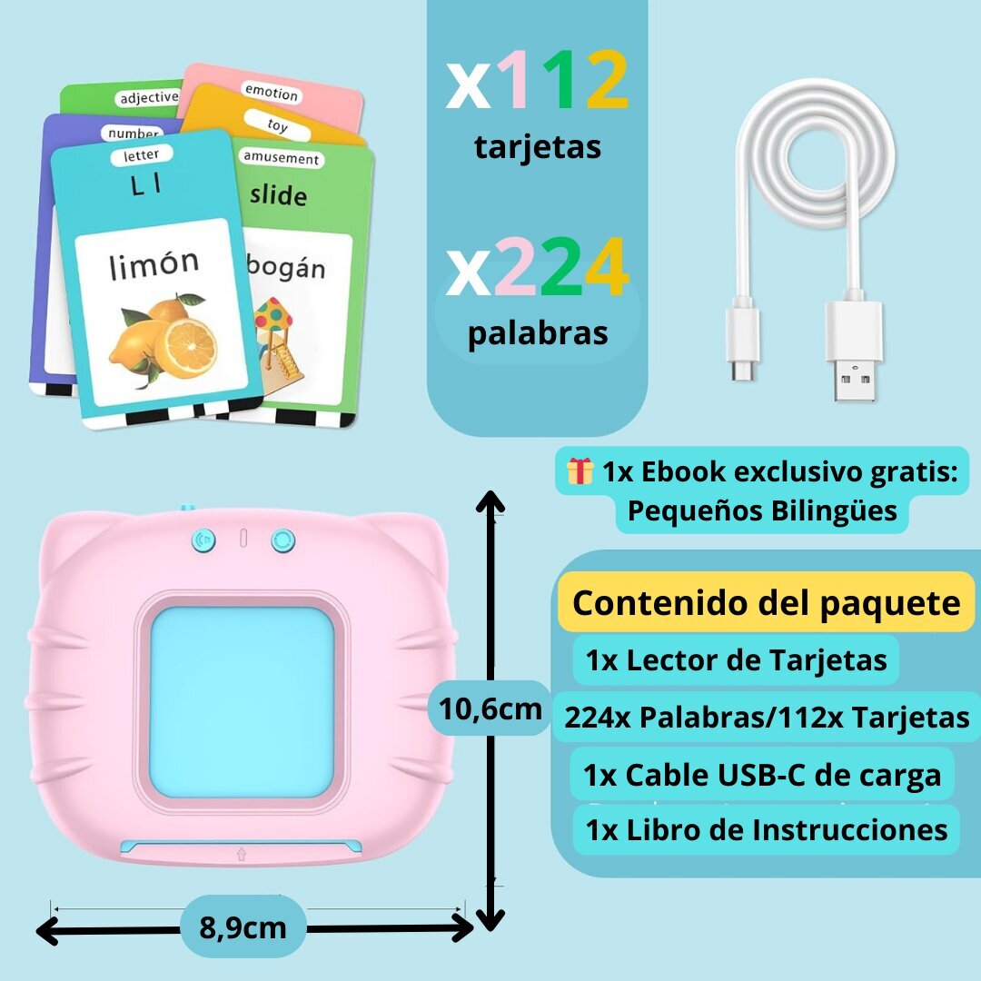 VerbaLingo - Tarjetas Educativas Bilingües en Español e Inglés